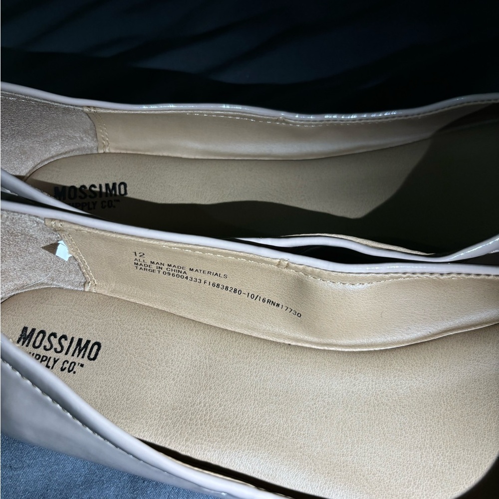 Mossimo Supply Co. Pink Faux Leather Flats // Size 12 - Picture 4 of 5